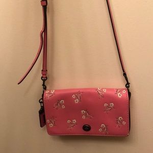 Coach “Dinky” Peony Crossbody Purse